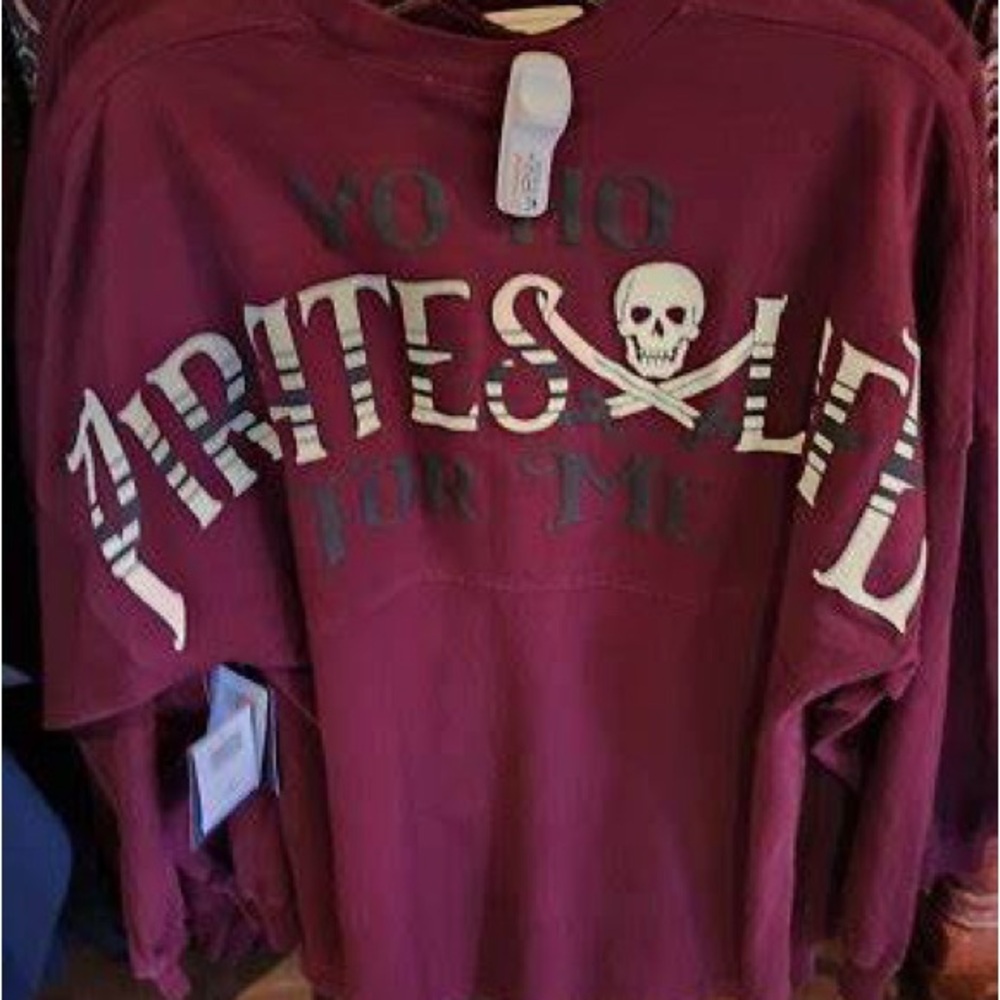 Disneyland Pirates life Yo Ho Spirit Jersey NWT HTF XXL - Maroon DISNEY PARKS